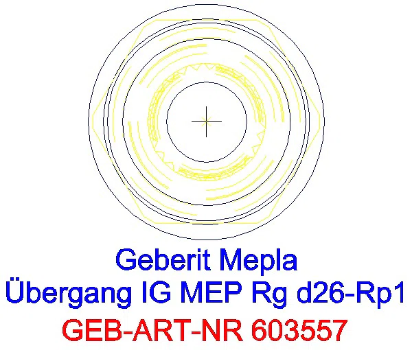 GE Mepla Übergang mit IG Rg d26-Rp1_603.557.00.5_L