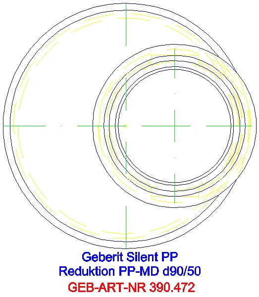 GE Silent-PP Reduktion exzentrisch d90/50/50_390.472.14.1_G