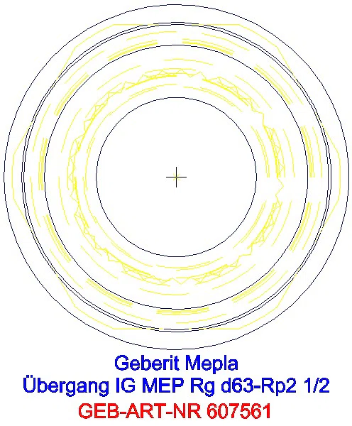 GE Mepla Übergang mit IG Rg d63-Rp2 1/2_607.561.00.5_L