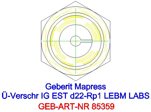 GE Mapress Edelstahl Übergangsverschr. mit IG ÜM ESt (LABS-frei) d22-Rp1_85359_L