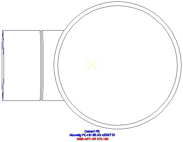 GE PE Abzweig 88,5Gr d200/110_370.185.16.1_G