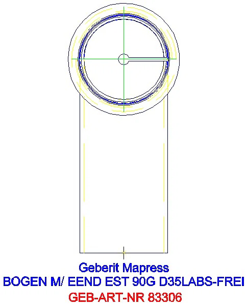 GE Mapress Edelstahl Bogen 90Gr d35 mit Einschubende (LABS-frei)_83306_L