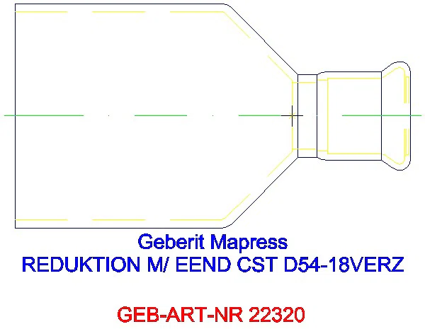 GE Mapress C-Stahl Reduktion mit Einschubende d54-18 verzinkt_22320_L