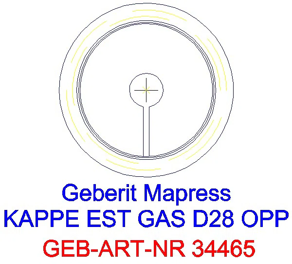 GE Mapress Edelstahl Kappe d28 (Gas)_34465_L