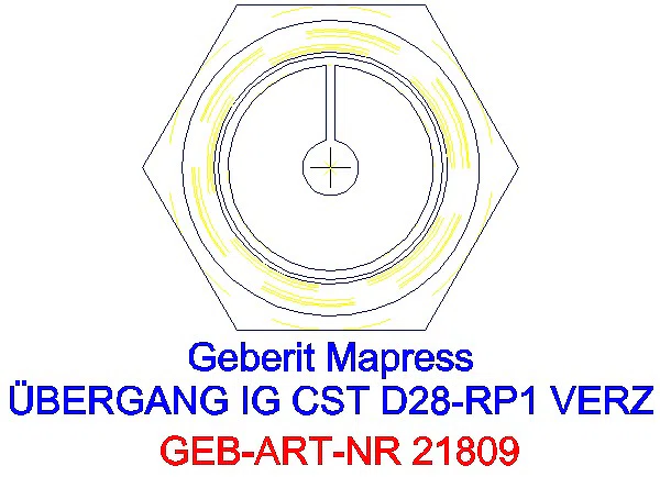 GE Mapress C-Stahl Übergang mit IG d28-Rp1 verzinkt_21809_L