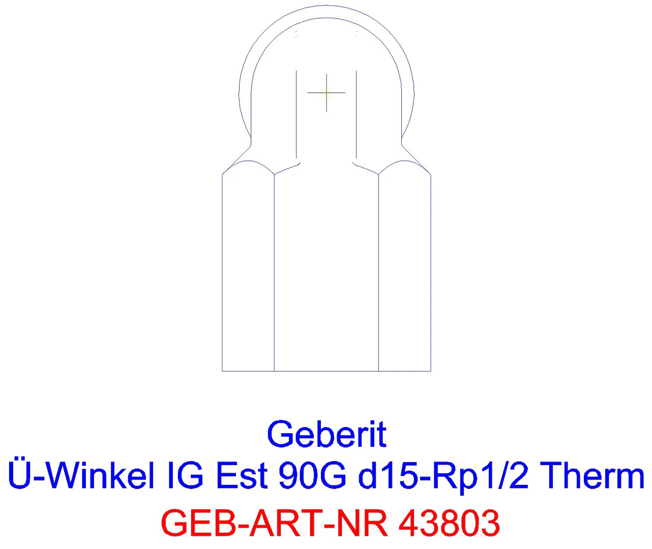 GE Mapress Therm Übergangswinkel 90Gr mit IG d15-Rp3/8_43803_g