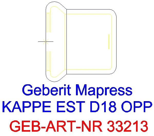GE Mapress Edelstahl Kappe d18_33213_G