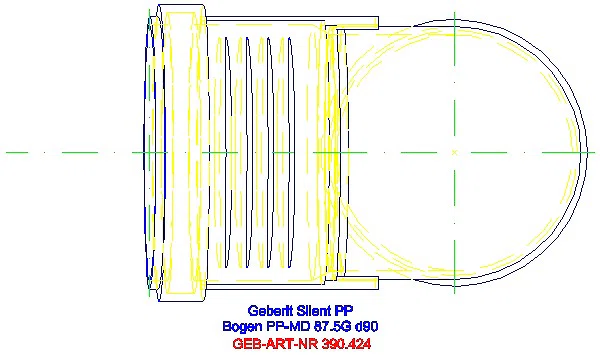 GE Silent-PP Bogen 87,5Gr d90_390.424.14.1_G