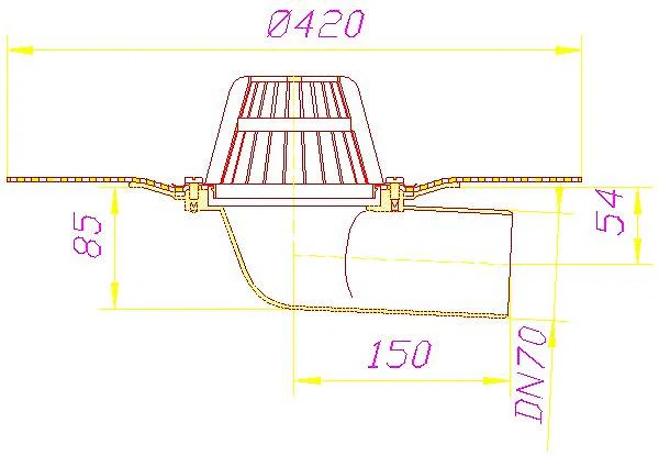 DALLMER Dachablauf 83 D DallBit, DN 70