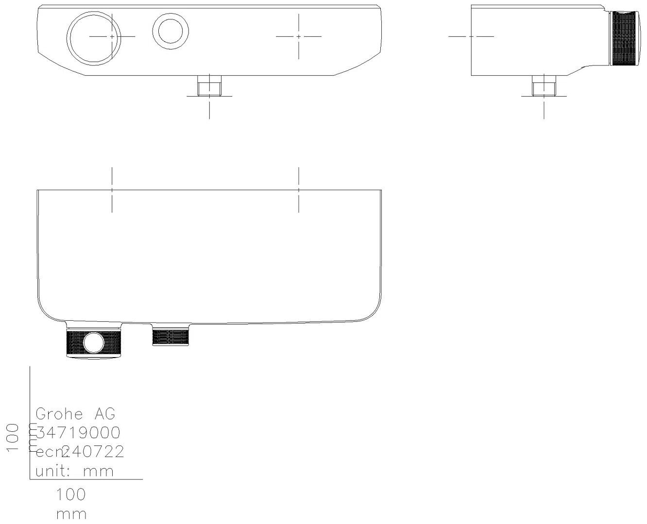 GROHE THM-Brausebatterie Grohtherm SmartControl 34719 Wandmontage chrom