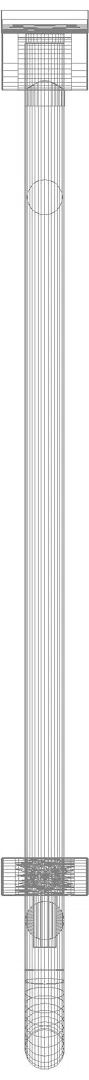 HEWI mobiler Stützklappgriff,drehbar, L:900mm, mit Bodenstütze umbra