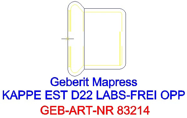 GE Mapress Edelstahl Kappe d22 (LABS-frei)_83214_A