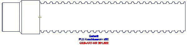 GE Pluvia Anschlussrohr flexibel d50_361.822.00.1_G