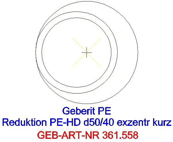 GE PE Reduktion exzentrisch kurz d50/40_361.558.16.1_G
