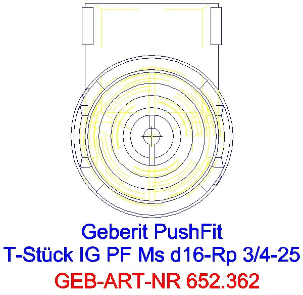 GE PushFit T-Stück mit IG Ms d25-Rp3/4-25_652.362.00.1_L