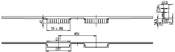DALLMER Duschrinne CeraWall Individual Duo, 1800 mm