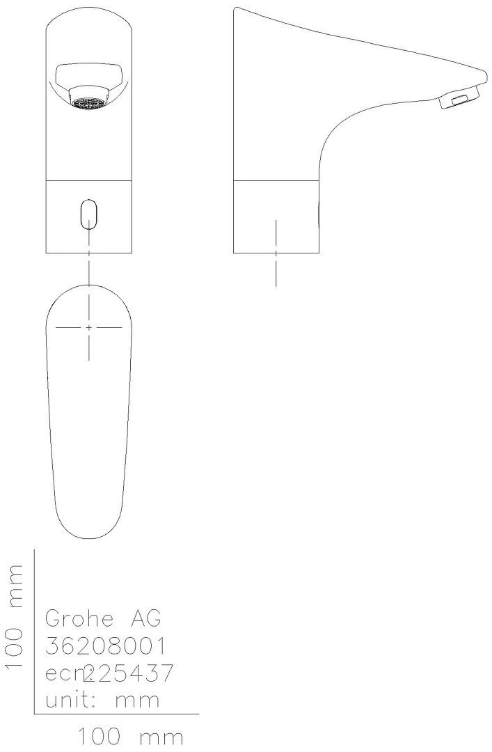 GROHE Infrarot-WT-Elektronik Europlus E 36016_1 ohne Mischung Steckertrafo chrom