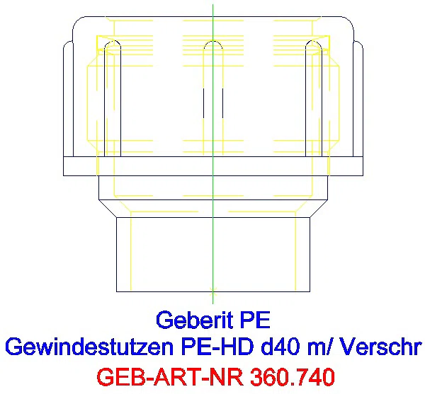 GE PE Gewindestutzen mit Quetschverschraubung d40 H6,3_360.740.16.1_A