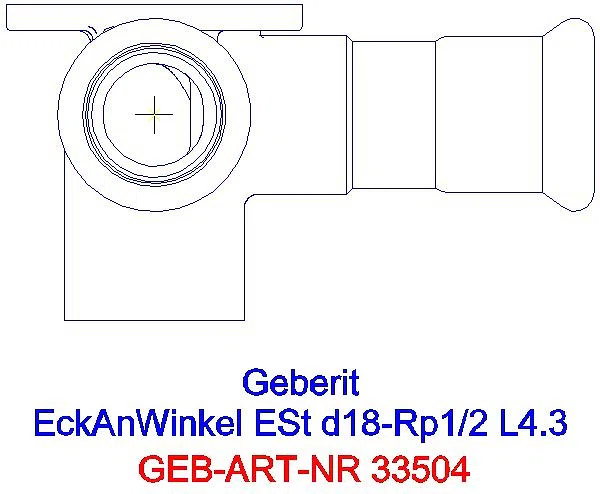 GE Mapress Edelstahl Eckanschlusswinkel 90Gr d18-Rp1/2, L:4,3cm_33504_G