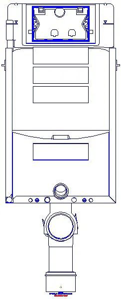 GE Kombifix Element für WWC, 108 cm mit Sigma UP-SPK 12 cm_110.300.00.5_A
