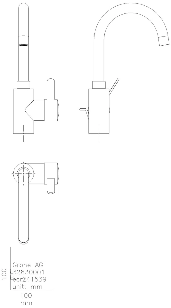 GROHE EH-Waschtischbatterie Eurosmart C 32830_1 L-Size chrom
