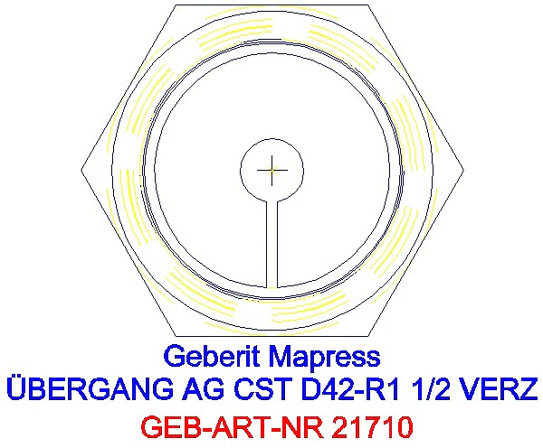 GE Mapress C-Stahl Übergang mit AG d42-R1 1/2 verzinkt_21710_L