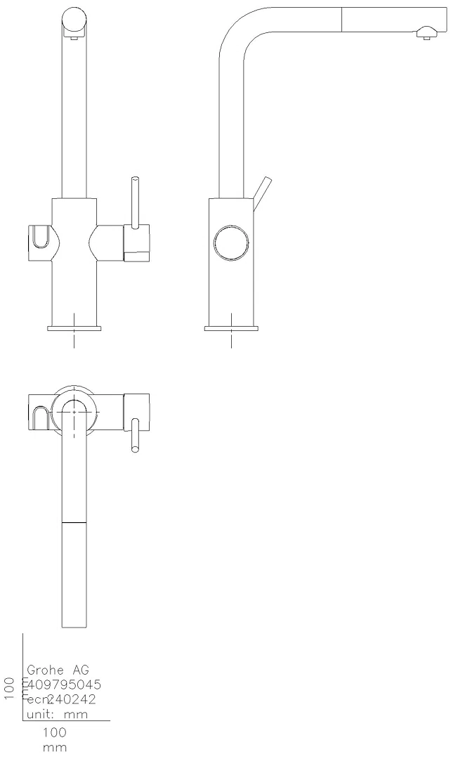 GROHE Starterkit GROHE Blue Home 31539 auszb. Mouss. BT/WIFI L-Ausl. supersteel