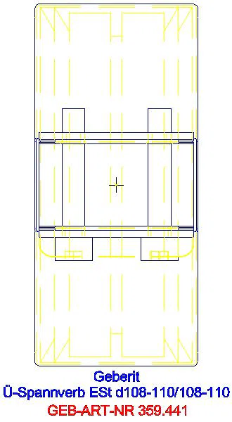 GE Übergangsspannverbinder Edelstahl d108-110mm d1=108-110mm_359.441.00.2_L