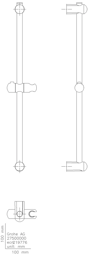 GROHE Brausestange Euphoria 27500 900mm chrom