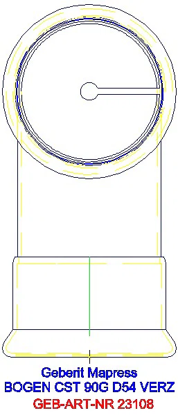 GE Mapress C-Stahl Bogen 90Gr d54 verzinkt_23108_L