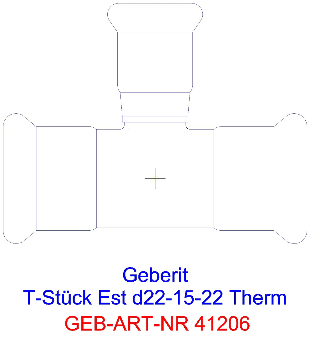 GE Mapress Therm T-Stück reduziert d18-15-18_41206_a