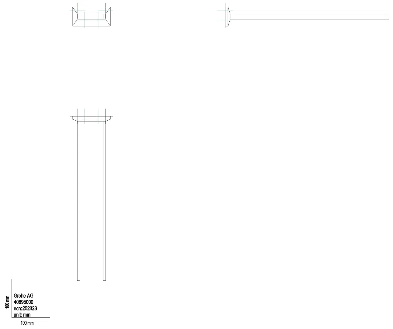 GROHE Handtuchhalter Allure Brilliant 40895 2-armig chrom
