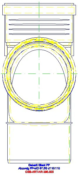 GE Silent-PP Bogenabzweigung 87,5Gr d110/110_390.555.14.1_L