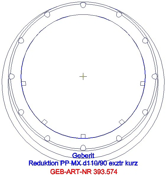 GE Silent-Pro Reduktion exzentrisch d110/90_393.574.14.1_G