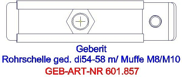 GE Rohrschelle gedämmt mit Gewindemuffe M8/M10 di54-58mm_601857261_G