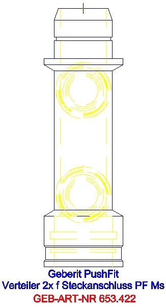 GE Verteiler zweifach mit Steckanschluss Ms M25_653.422.00.1_G