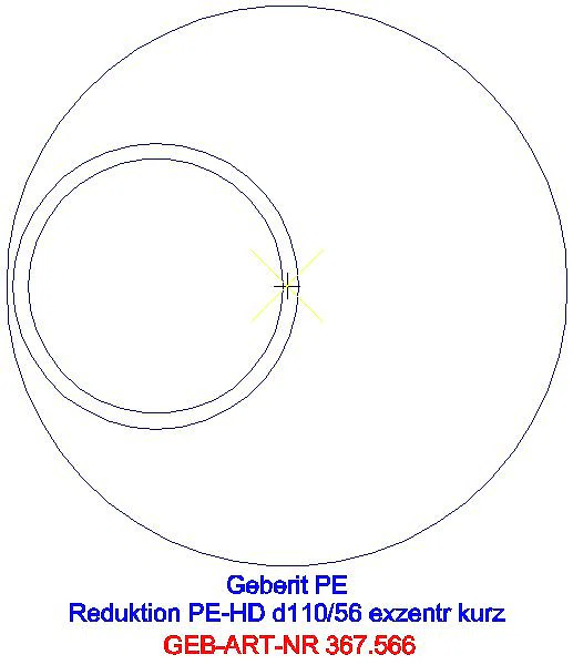 GE PE Reduktion exzentrisch kurz d110/56_367.566.16.1_G
