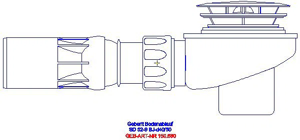 GE Duschwannenablauf d40/50_150.680.00.1_A