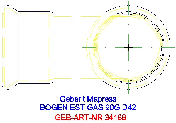 GE Mapress Edelstahl Bogen 90Gr d42 (Gas)_34188_G