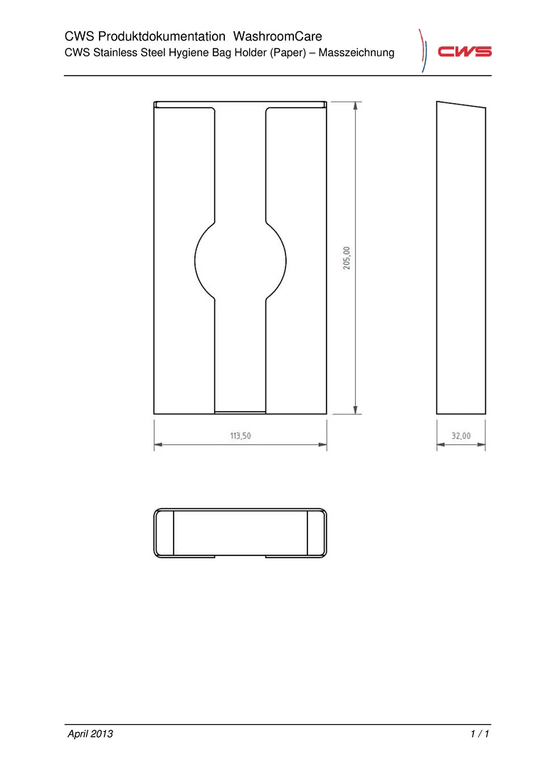 Stainless Steel Bag Holder (paper bag)