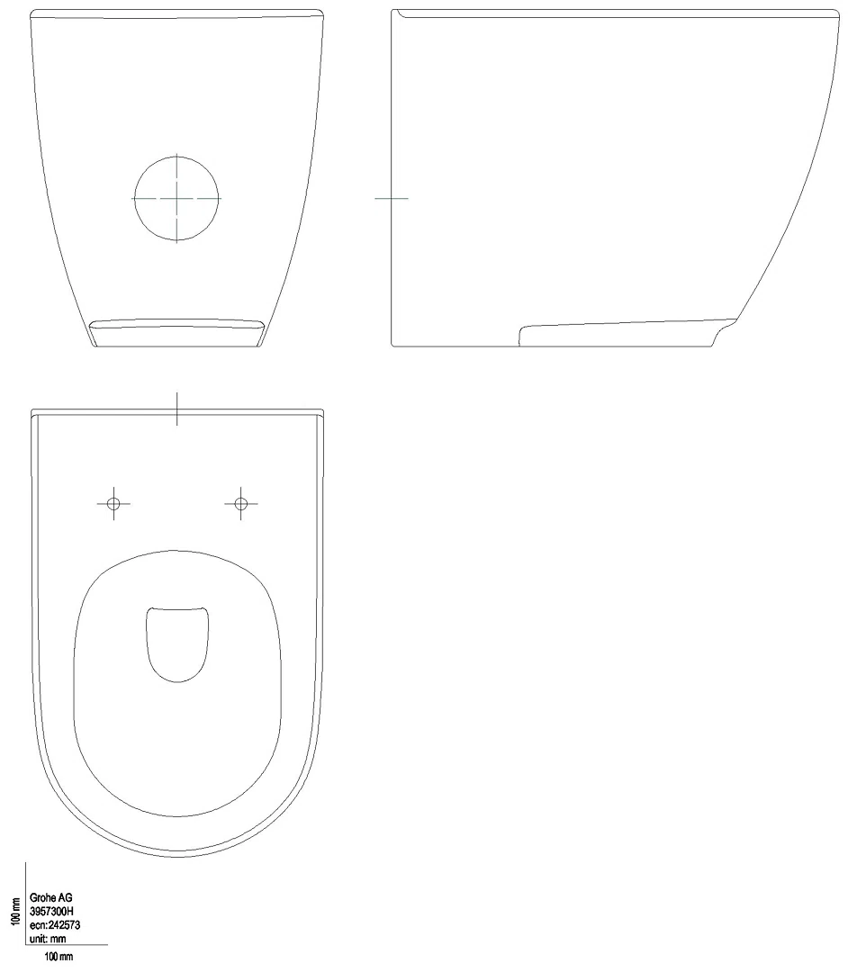 GROHE Stand-WC-Kombin. Essence Keramik 39573 PureGuard alpinweiß