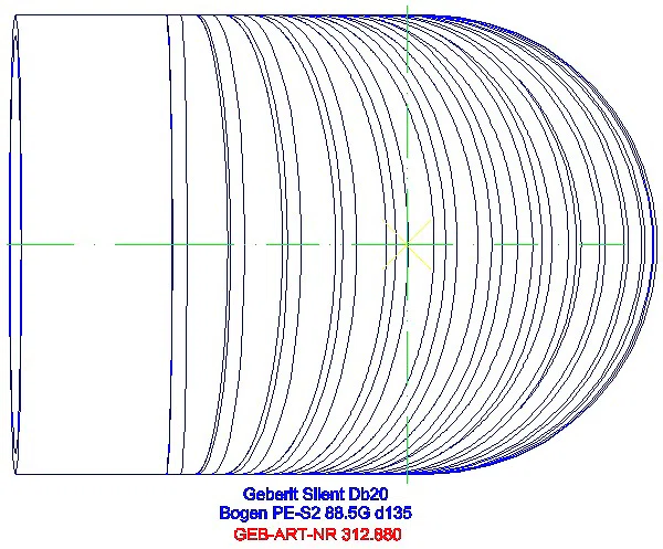 GE Silent-db20 Bogen 88,5Gr d135_312.880.14.1_G