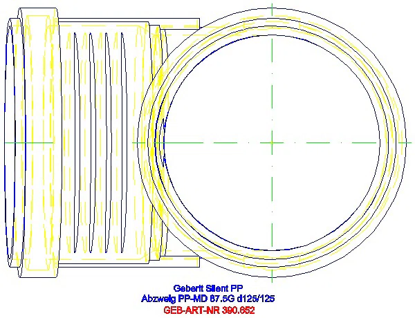 GE Silent-PP Abzweig 87,5Gr d125/125_390.652.14.1_G