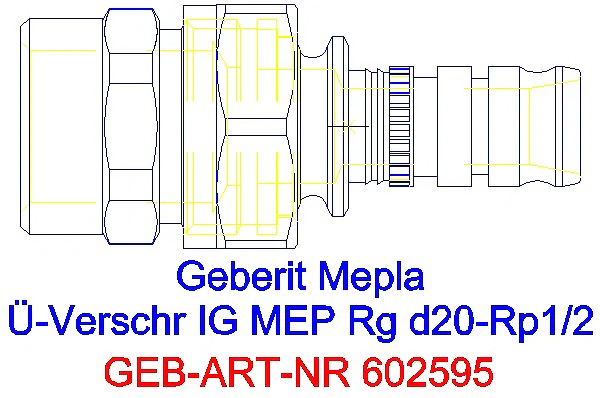 GE Mepla Übergangsverschraubung mit IG Rg d20-Rp1/2_602.595.00.5_G