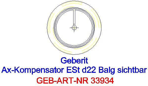 GE Mapress Edelstahl Axialkompensator mit Pressmuffen d22_33934_L