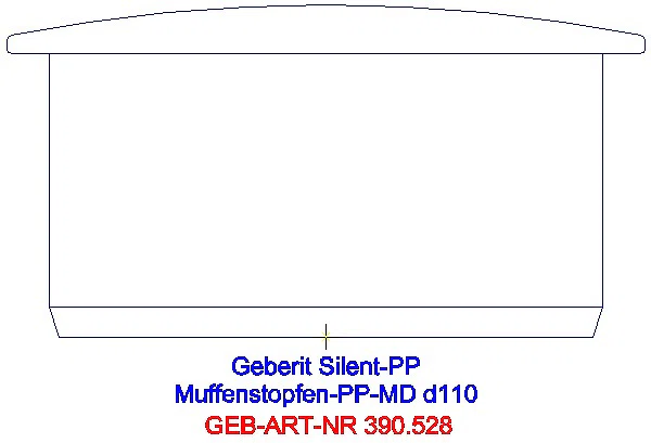 GE Silent-PP Muffenstopfen d110_390.528.14.1_L