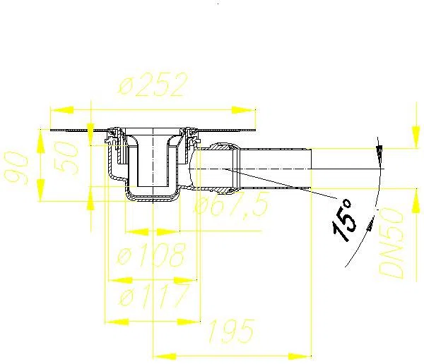DALLMER Duschablauf ORIO N, DN 50