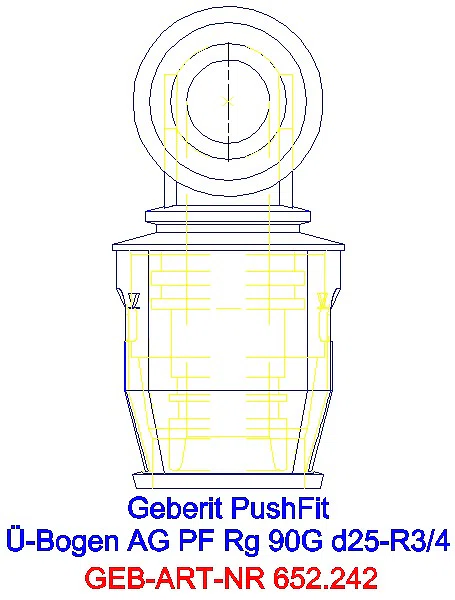 GE PushFit Übergangsbogen 90Gr mit AG Rg d25-R3/4_652.242.00.1_A