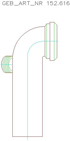 GE Anschlussbogen PP 90Gr mit Zusatzanschluss links d90/110_152.616.11.1_A