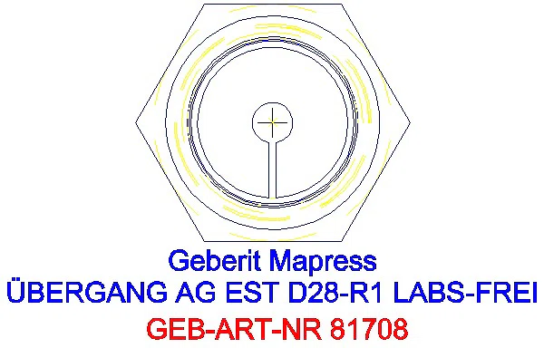 GE Mapress Edelstahl Übergang mit AG (LABS-frei) d28-R1_81708_L